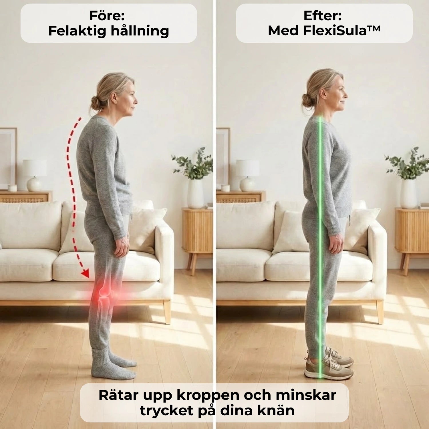 FlexiSula™ Ortopediska Sulor - Avlastar knäsmärta och korrigerar felställning