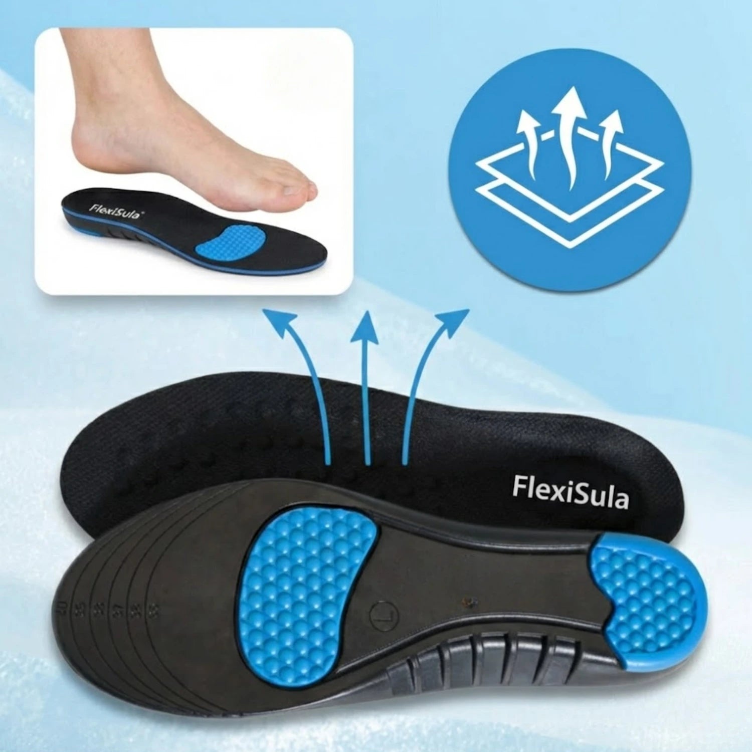 FlexiSula™ Ortopediska Sulor - Avlastar knäsmärta och korrigerar felställning