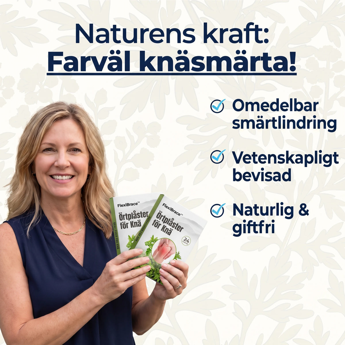 24 Naturliga knäsmärtlindrande plåster