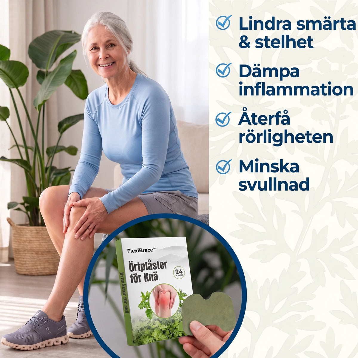 24 Naturliga knäsmärtlindrande plåster